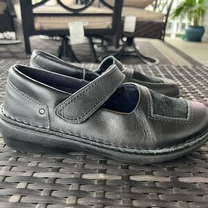 Naot Shoes Womens 38  Casual Comfort Mary Jane Flats Black Suede Leather